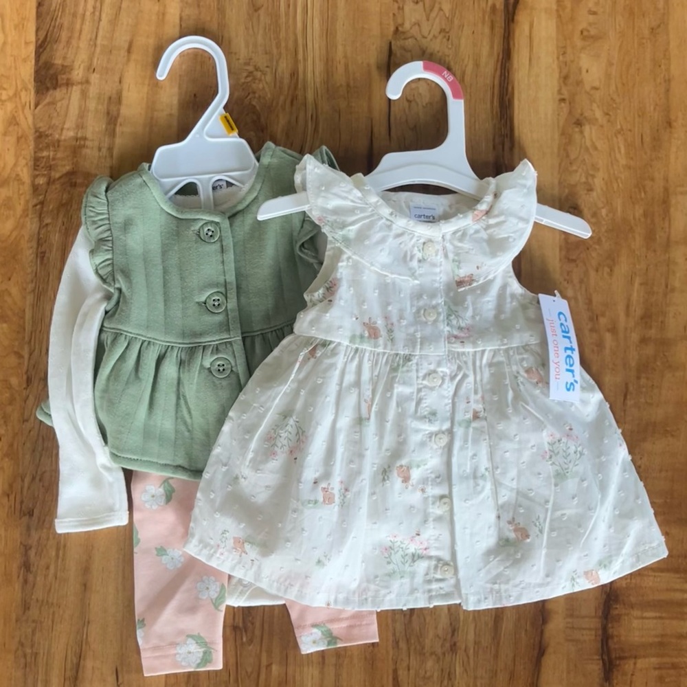 NWT Carter’s Dress and Set - Newborn Girl